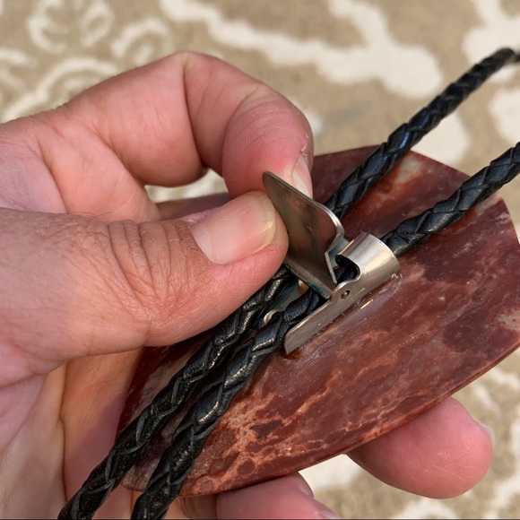 Vintage Granite Stone Bolo Tie - Picture 4 of 4